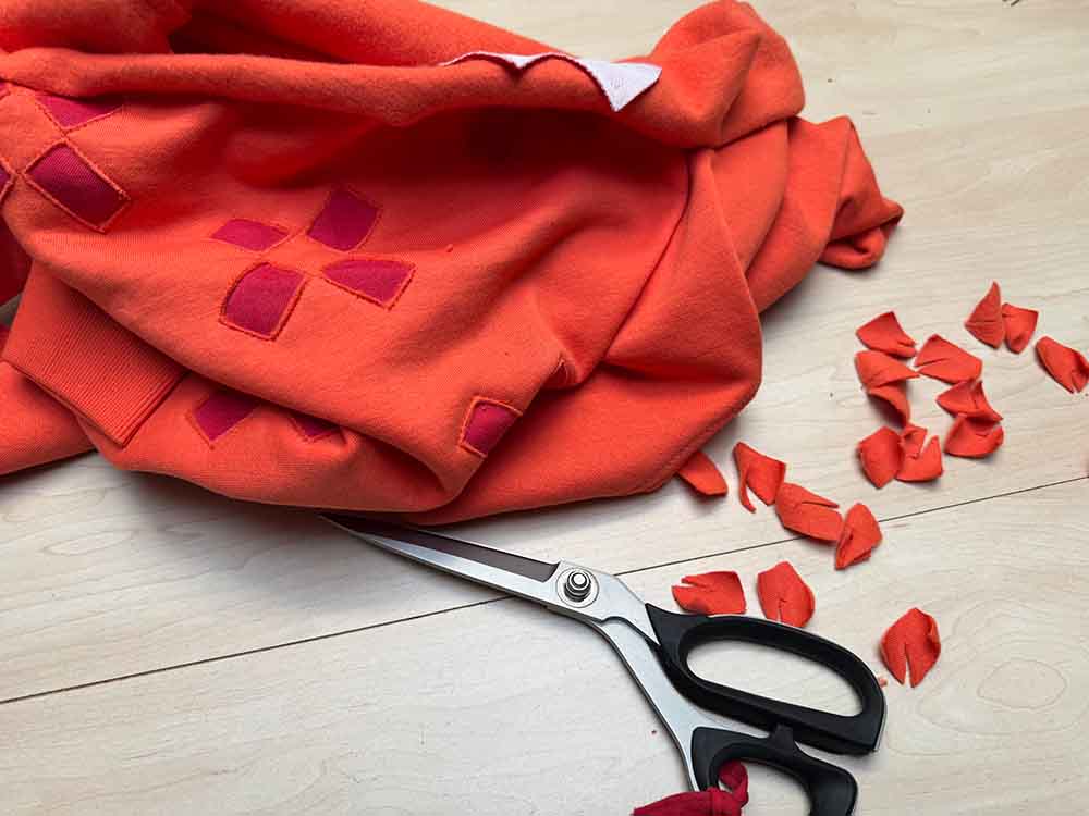 Handgemaakte Grafische Sweaters | Reverse Appliqué | CLAU-D