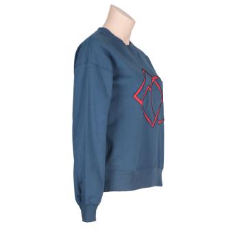 blauwe design sweater