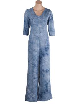 blauwe jumpsuit cloudy