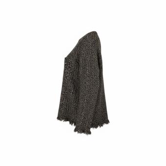 clau-d oversized trui trompetmouw zijkant