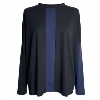 clau-d top black night voorzijde blauw