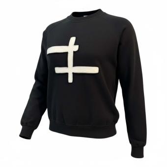 lau-d trui bont applicatie wit kruis