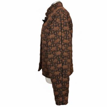 clau-d jas cognac mouw steekzakken