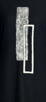 clau-d jurk wol abstract detail