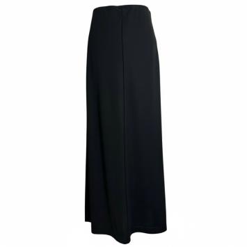 clau-d maxi rok zwart travelstof