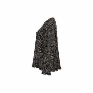 clau-d oversized trui trompetmouw zijkant