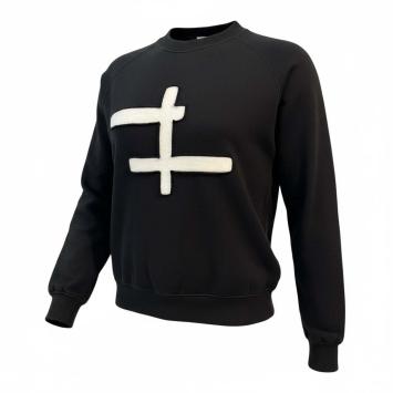 lau-d trui bont applicatie wit kruis