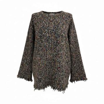 clau-d trui multicolor gebreid voorkant