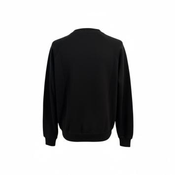 clau-d zwarte sweater raglan achterkant