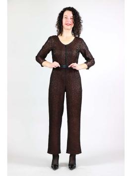 feestelijke jumpsuit metallic